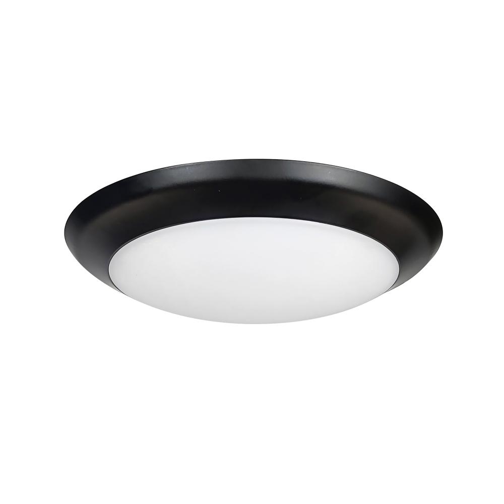 6&#34; AC Opal LED Surface Mount, 1100lm / 16.5W, 4000K, Black finish