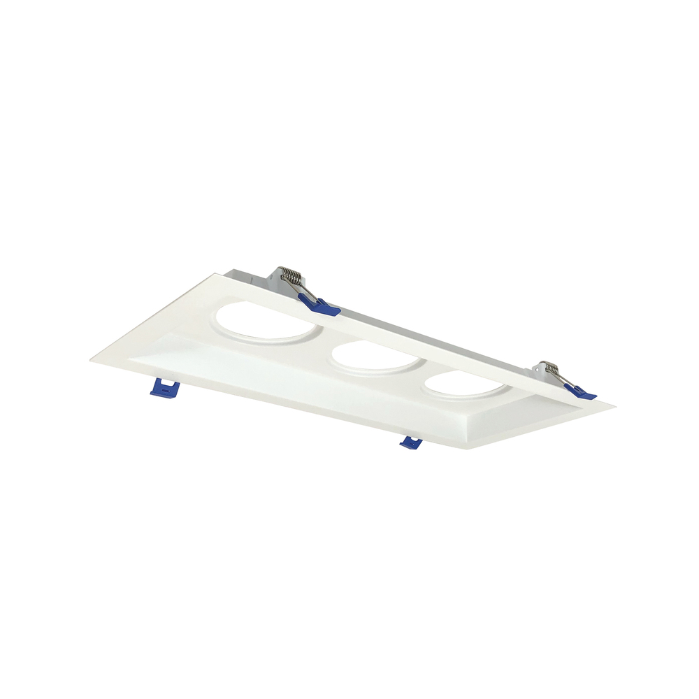 MLS 3-Head Plate for 2&#34; M2 LED Series, Matte Power White