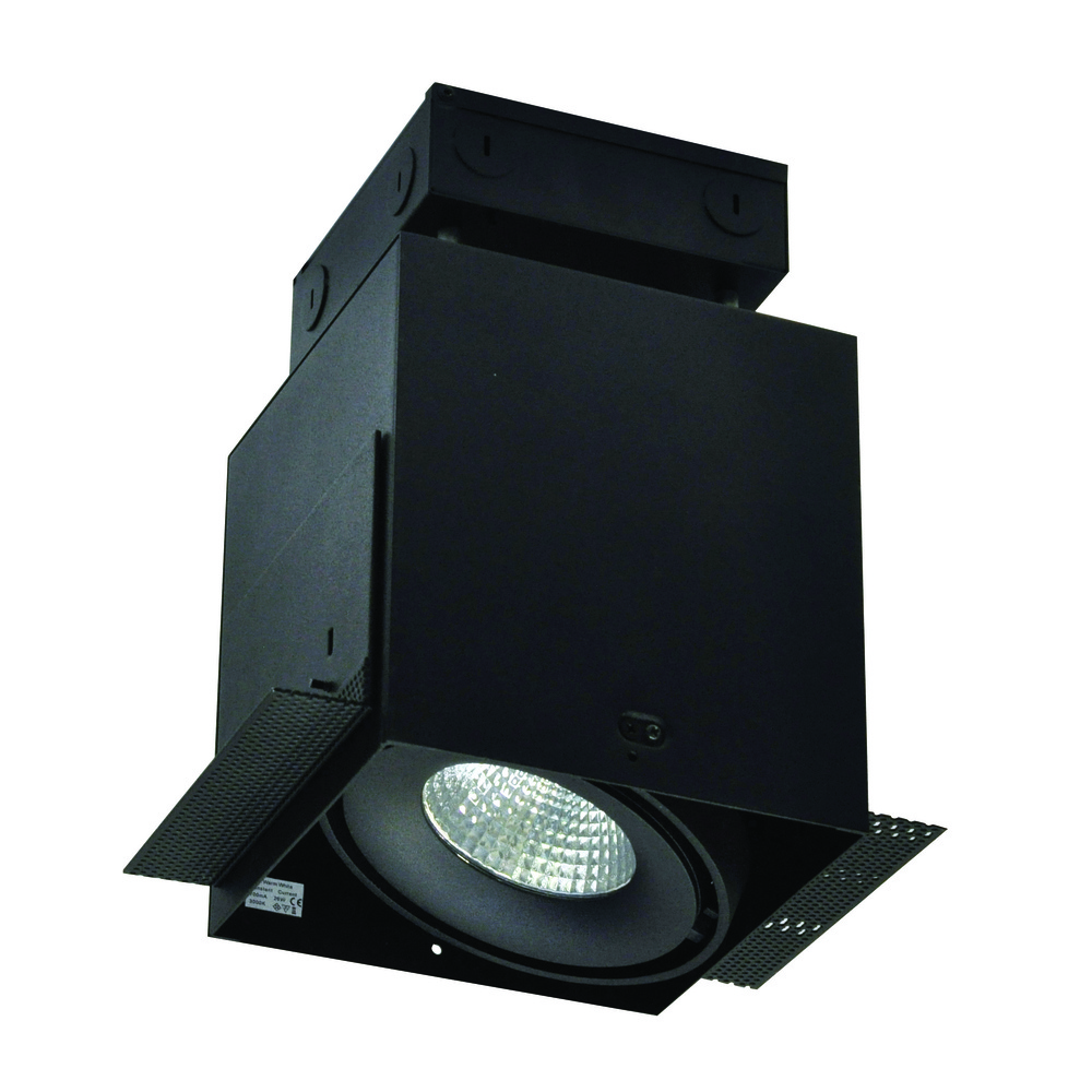 LED Trimless 1-Head MLS Housing, 30W / 2100lm per Head, 4000K, 32-Degrees Flood, Black, 120-277V