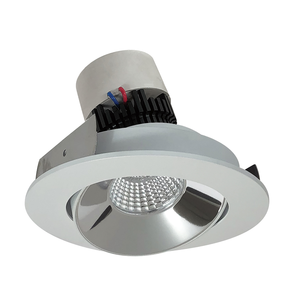 4&#34; Pearl LED Round Adjustable Cone Retrofit, 1000lm / 12W, 3000K, Specular Clear Reflector /