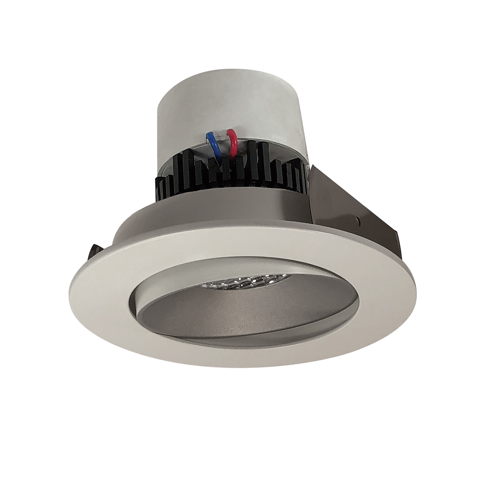 4&#34; Pearl LED Round Adjustable Cone Retrofit, 800lm / 12W, Comfort Dim, Haze Reflector / White