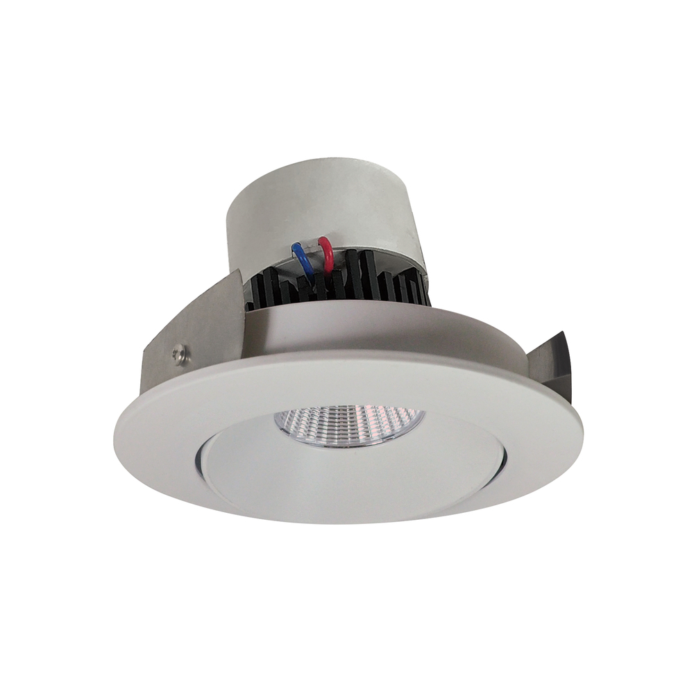 4&#34; Pearl LED Round Adjustable Cone Retrofit, 1000lm / 12W, 4000K, White Reflector / White Flange