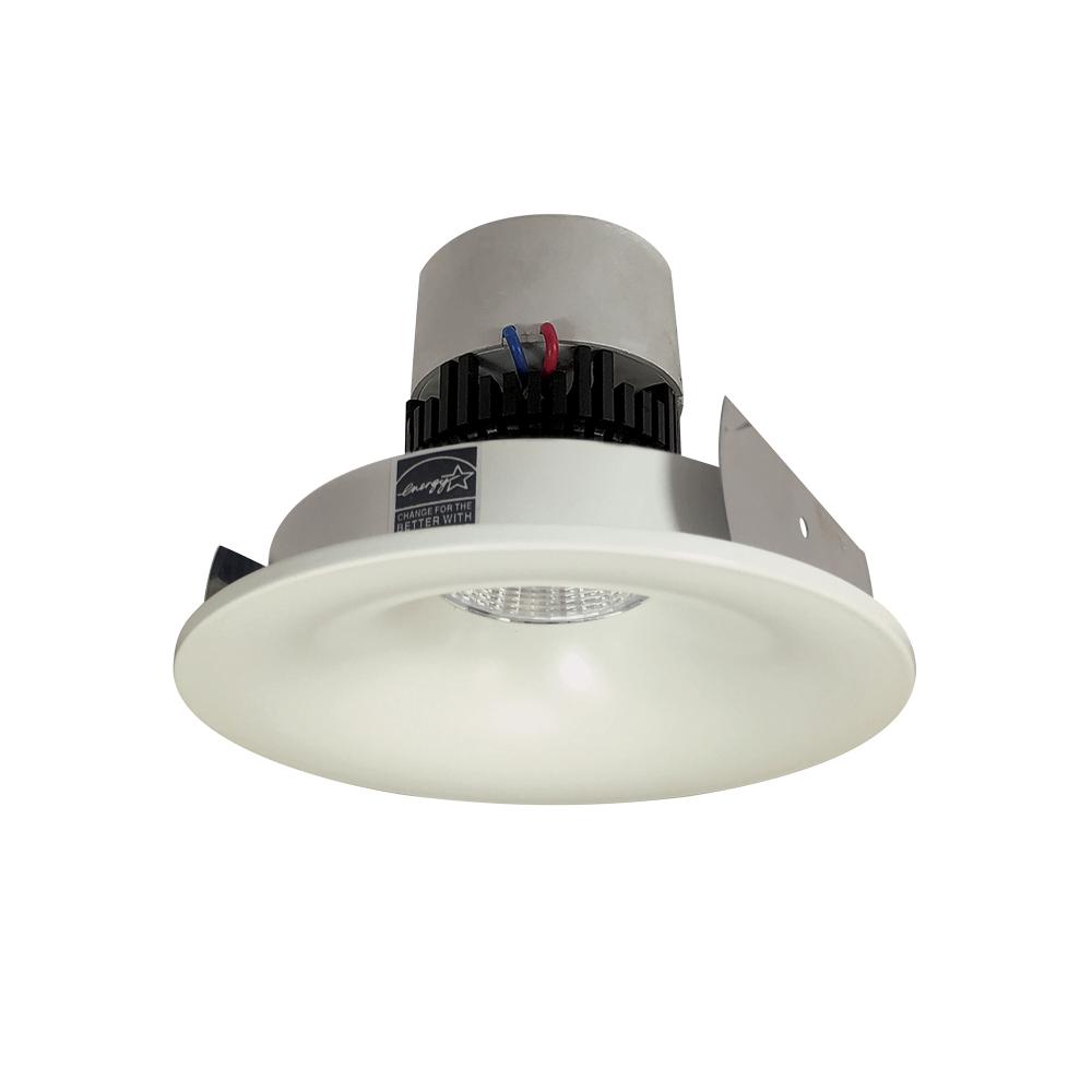 4&#34; Pearl LED Round Bullnose Retrofit, 800lm / 12W, Comfort Dim, White Finish