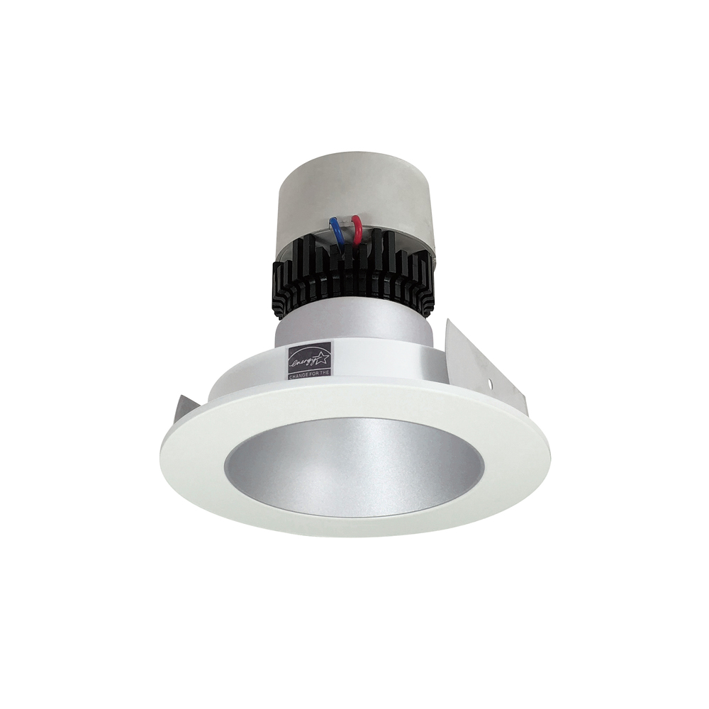 4&#34; Pearl LED Round Retrofit Reflector, 800lm / 12W, Comfort Dim, Haze Reflector / White Flange