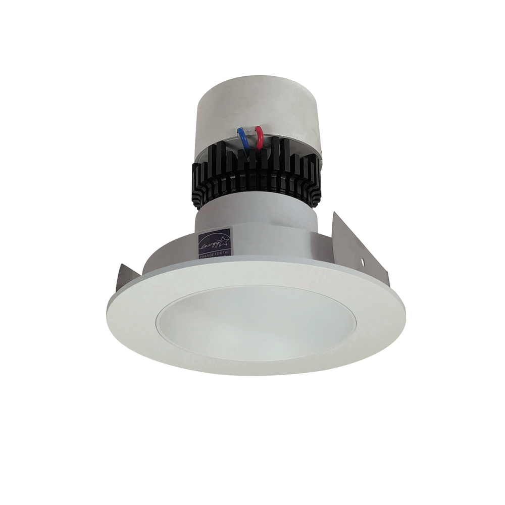 4&#34; Pearl LED Round Retrofit Reflector, 1000lm / 12W, 4000K, White Reflector / White Flange