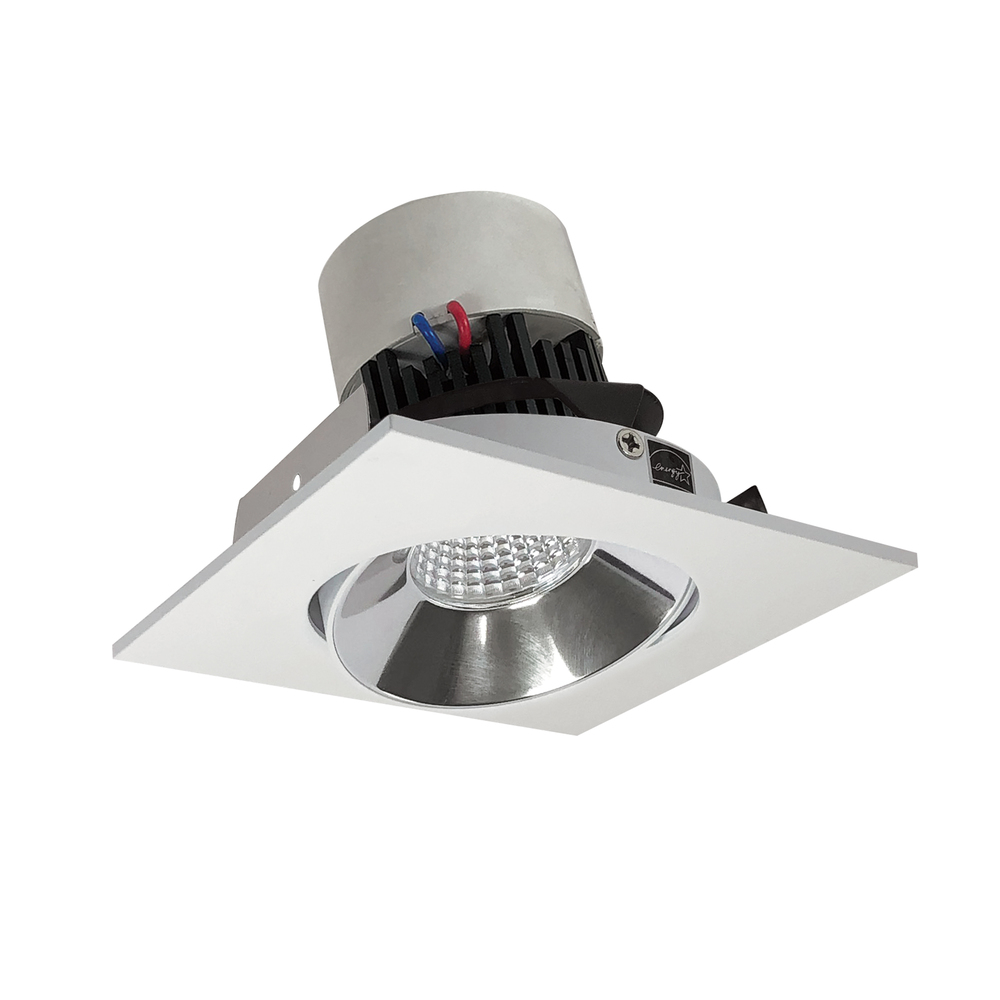 4&#34; Pearl LED Square Adjustable Cone Retrofit, 800lm / 12W, Comfort Dim, Specular Clear Reflector