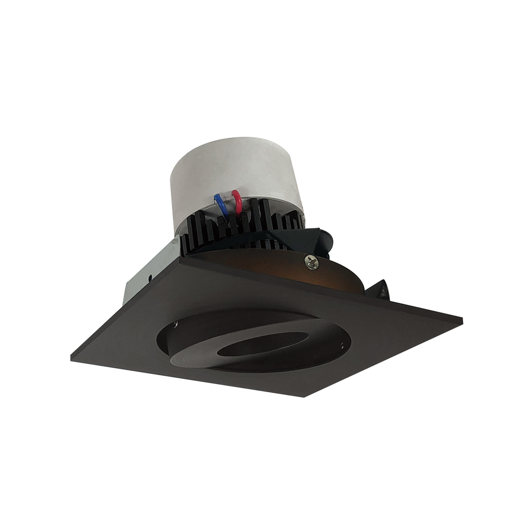4&#34; Pearl LED Square Adjustable Gimbal Retrofit, 1000lm / 12W, 3000K, Bronze Finish