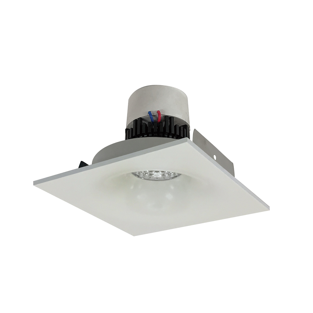 4&#34; Pearl LED Square Bullnose Retrofit, 1000lm / 12W, 3000K, White Finish