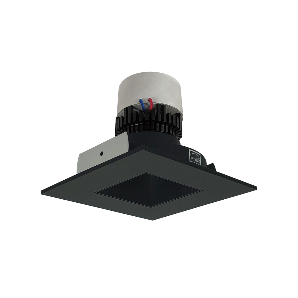 4&#34; Pearl LED Square Retrofit Reflector with Square Aperture, 800lm / 12W, Comfort Dim, Black