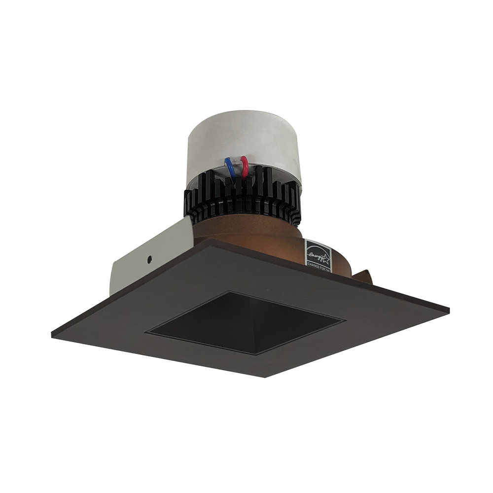 4&#34; Pearl LED Square Retrofit Reflector with Square Aperture, 800lm / 12W, Comfort Dim, Bronze