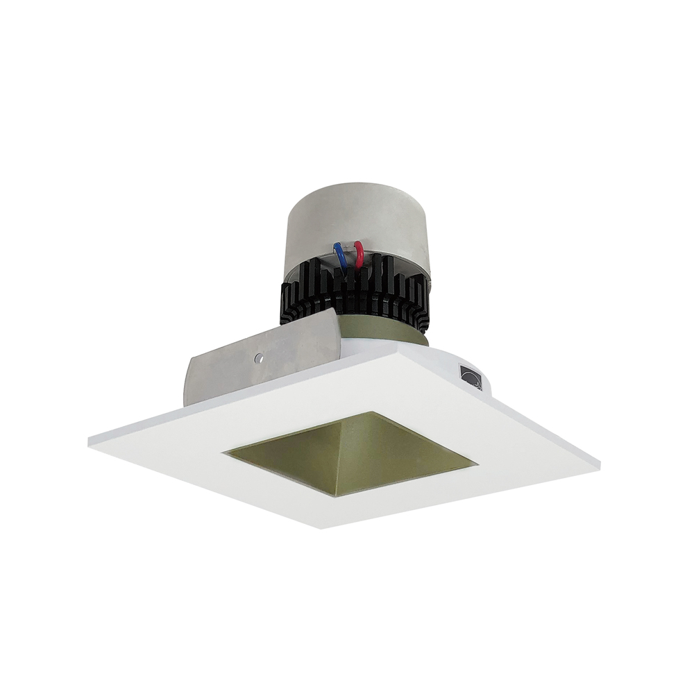 4&#34; Pearl LED Square Retrofit Reflector with Square Aperture, 1000lm / 12W, 3000K, Champagne Haze