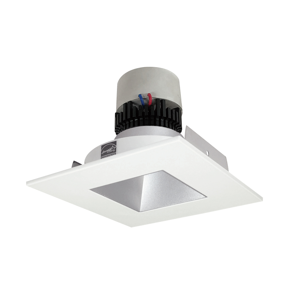 4&#34; Pearl LED Square Retrofit Reflector with Square Aperture, 1000lm / 12W, 3000K, Haze Reflector