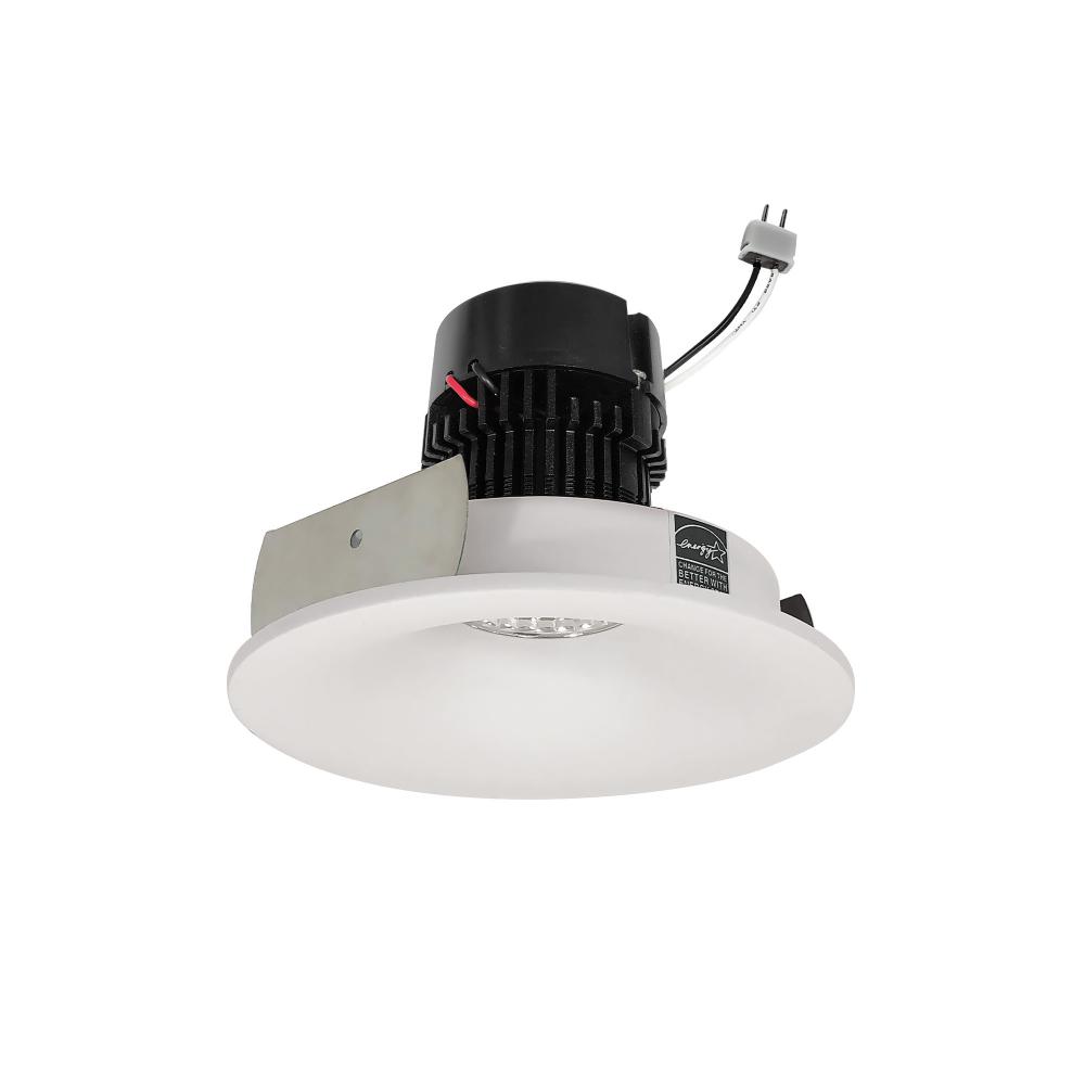 4&#34; Pearl Low Voltage LED Round Bullnose Retrofit, 1200lm / 11W, 2700K, White Finish