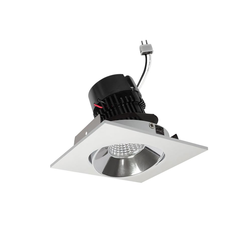4&#34; Pearl Low Voltage LED Square Adjustable Cone Retrofit, 1200lm / 11W, 3000K, Specular Clear