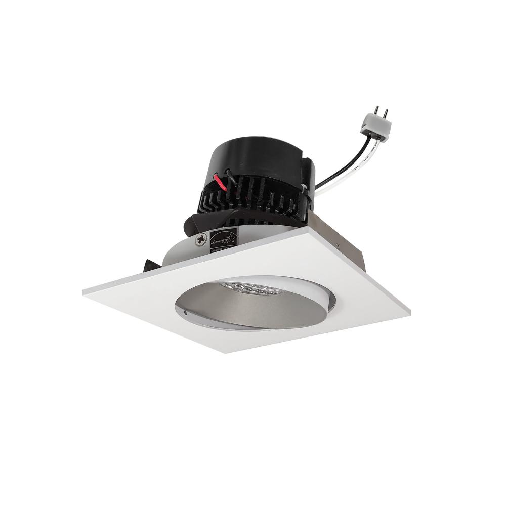 4" Pearl Low Voltage LED Square Adjustable Cone Retrofit, 700lm / 11W, Comfort Dim, Haze