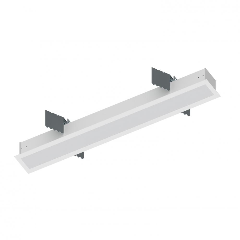 2&#39; L-Line LED Recessed Linear, 2100lm / 3500K, White Finish
