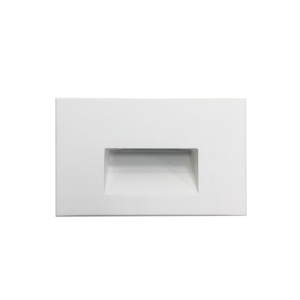 Ari LED Step Light w/ Horizontal Wall Wash Face Plate, 88lm / 5W, 4000K, White Finish