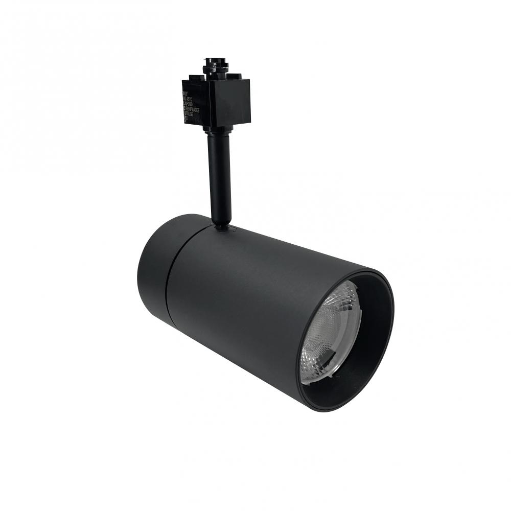 MAX XL LED Track Head, 3650lm / 38W, 2700K, Narrow Flood Optic, Black, L-Style