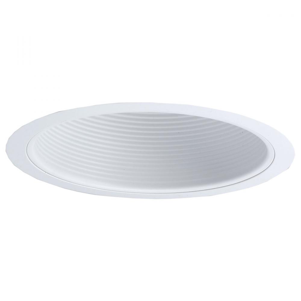 6&#34; Stepped Baffle w/ Plastic Ring, White