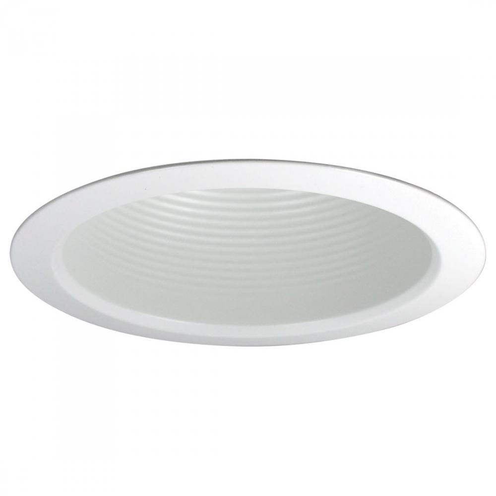 5&#34; White Air-Tight Baffle Cone w/ White Flange