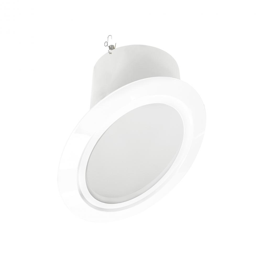 6&#34; Super Sloped Reflector Trim, White Reflector / White Flange