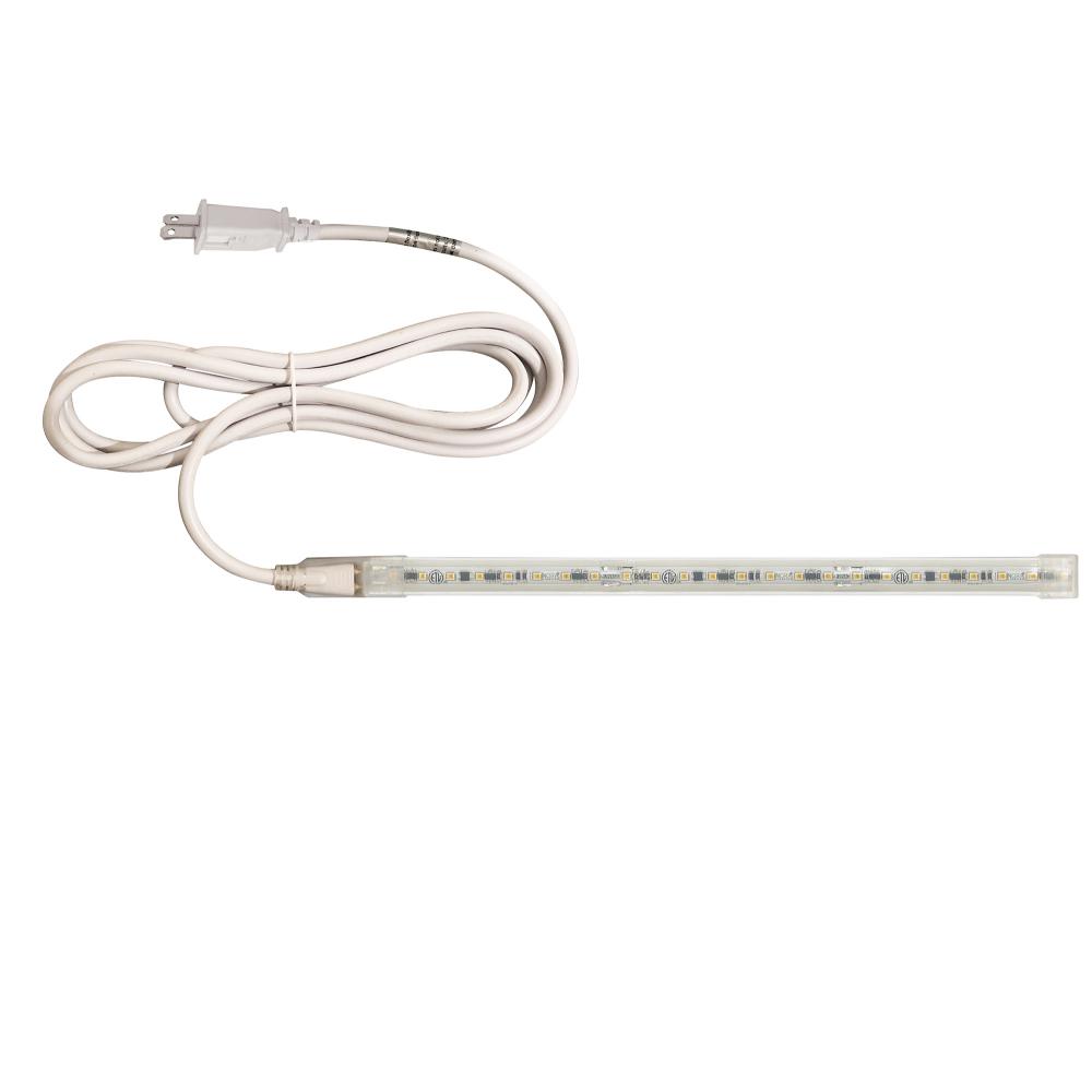 Custom Cut 22-ft, 8-in 120V Continuous LED Tape Light, 330lm / 3.6W per foot, 2700K, w/ Mounting