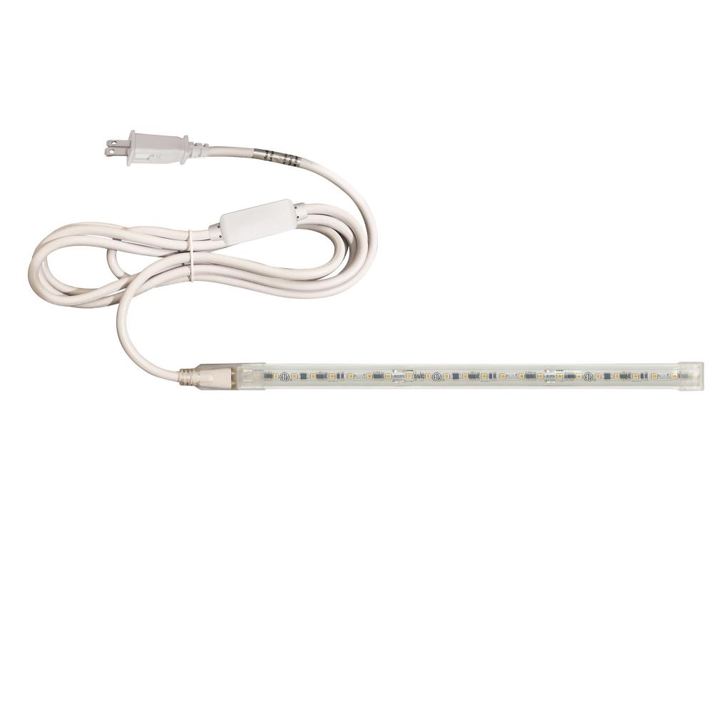 Custom Cut 34-ft, 4-in 120V Continuous LED Tape Light, 330lm / 3.6W per foot, 4000K, w/ Mounting