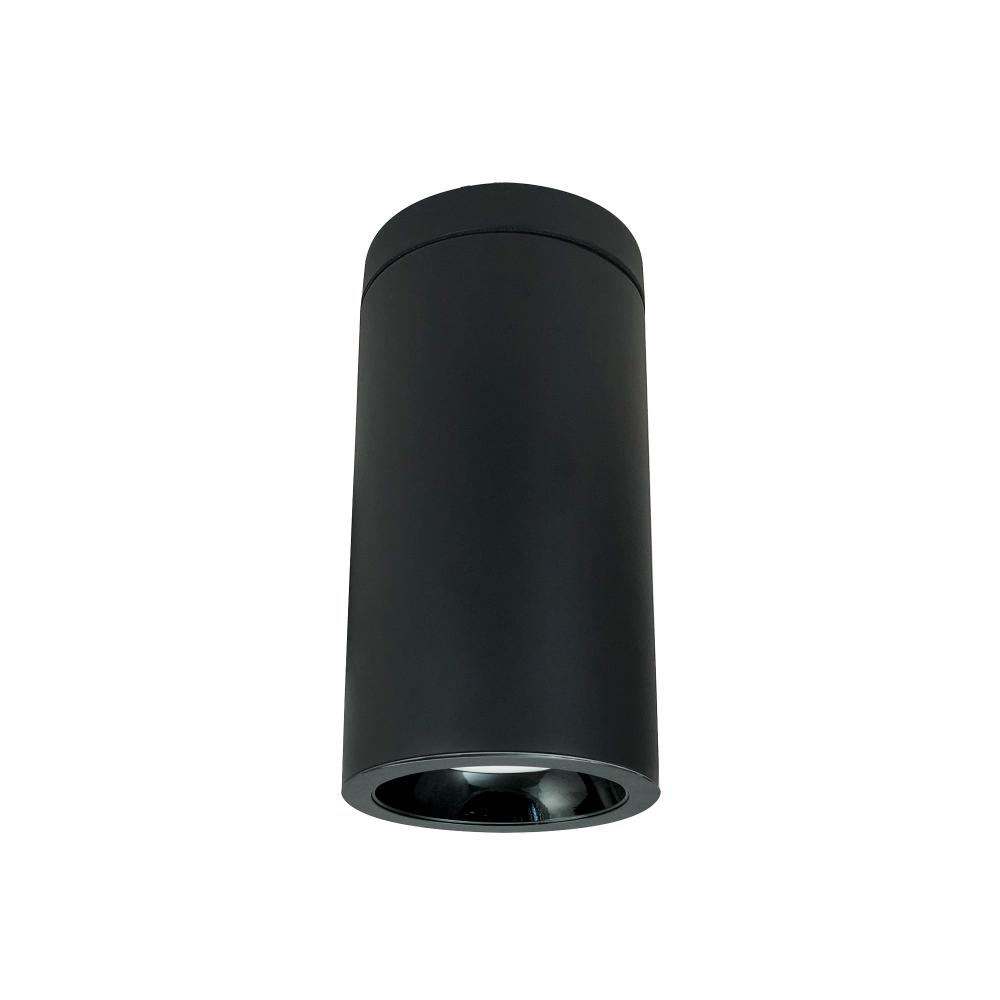 6&#34; Cobalt Surface Mount Cylinder, Black, 1000L, 3000K, Black/Black Reflector, 120V