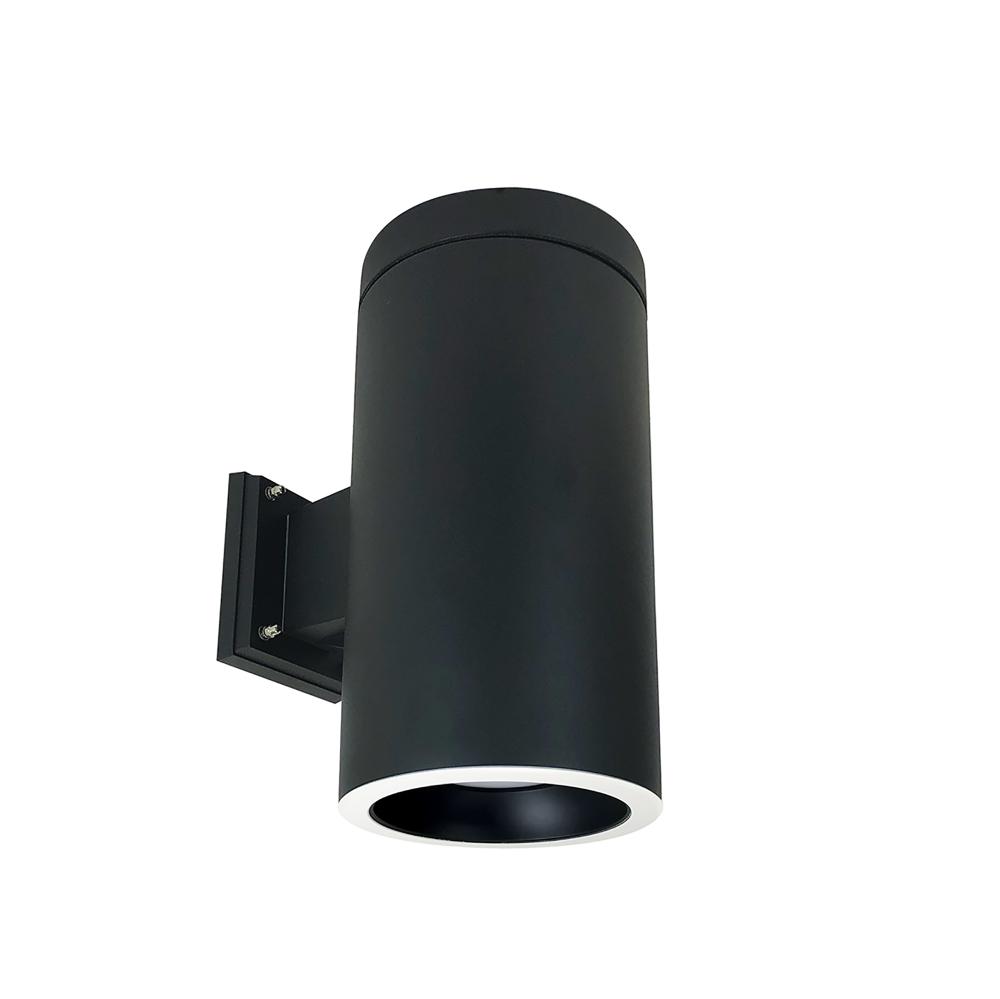 6&#34; Cobalt Wall Mount Cylinder, Black, 1000L, 3000K, Black/White Reflector, 120V Triac/ELV