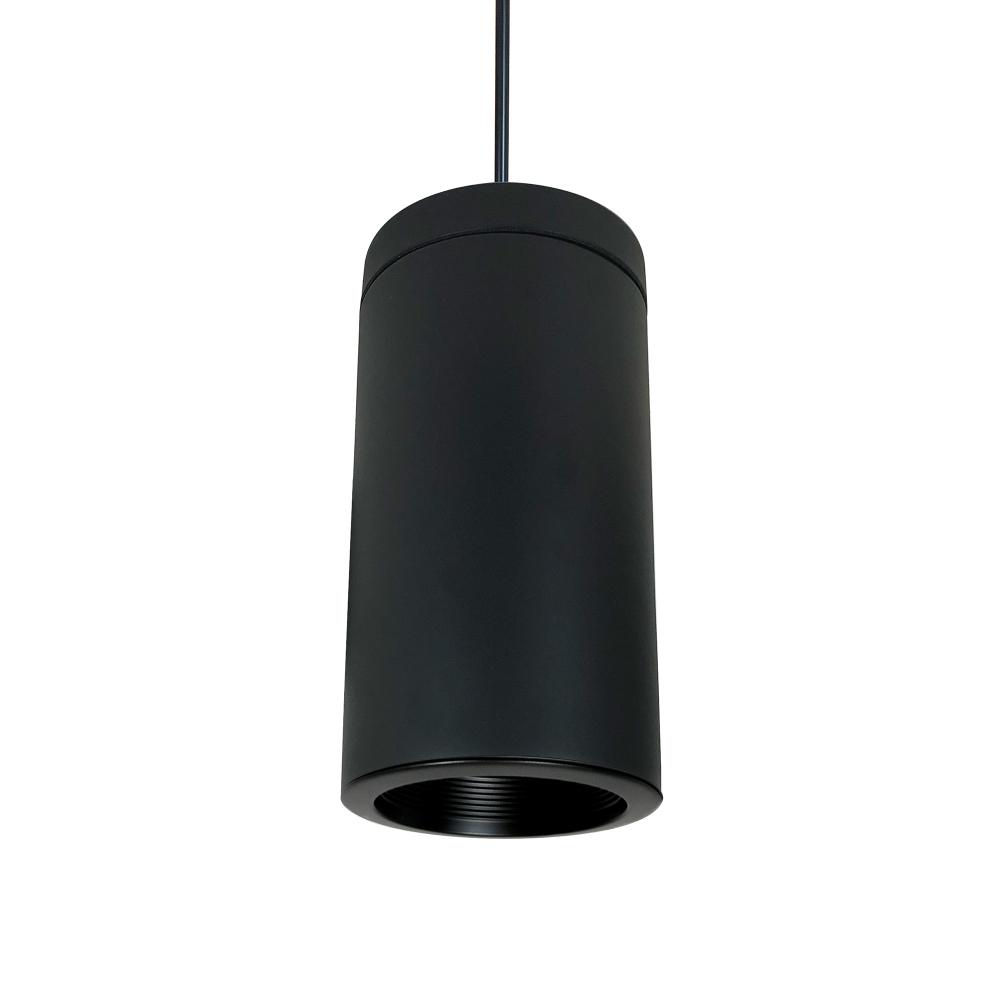 6&#34; Cylinder, Black, Pendant Mount, 25W Med. Base, Ref., Black