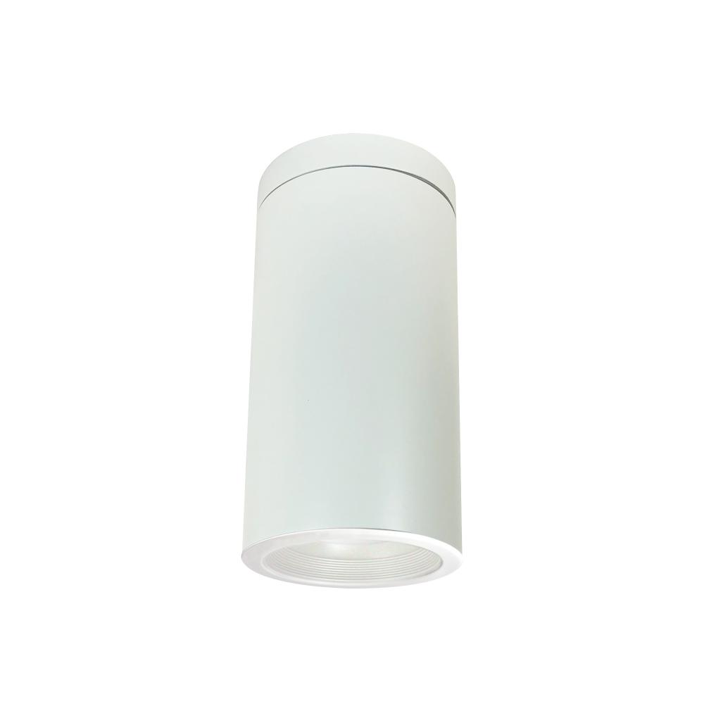 6&#34; Cylinder, White, Surface Mount, 35W Med Base LED, Refl. White