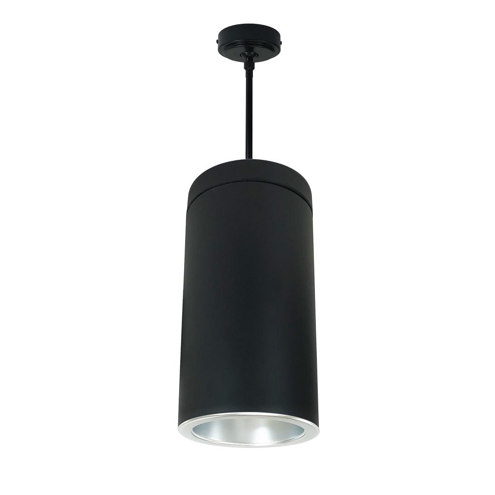 6&#34; Sapphire III Pendant Mount Black Cylinder, Diffused Clear Reflector/Diffused Clear Flange,