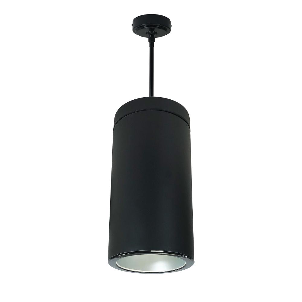 6&#34; Sapphire III Pendant Mount Black Cylinder, Haze Reflector/Black Flange, 120V; Phase Dimming,