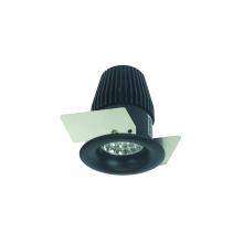 Nora NIOB-1RNBCDXBB - 1" Iolite LED BWF Round Bullnose, 600lm, Comfort Dim, Black Reflector / Black Flange