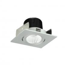 Nora NIOB-2SGCDXNN - 2" Iolite LED Square Adjustable Gimbal, 800lm / 14W, Comfort Dim, Natural Metal Finish