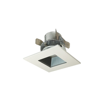 Nora NLCBC2-45630PW/ALE4 - 4" Cobalt Click LED Retrofit, Square Reflector, 750lm / 10W, 3000K, Pewter Reflector / White