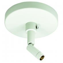 Nora NT-349W - Sloped Ceiling Adapter, 1 or 2 Circuit Track, White
