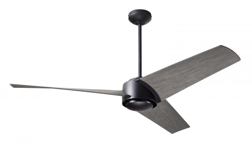Ambit DC Fan- Matte Black Finish; 56&#34; Graywash Blades; No Light; Wall/Remote Combo Control