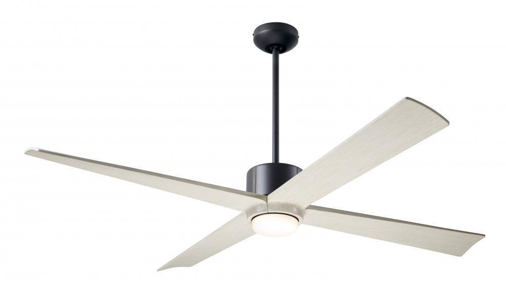 Nouveau DC Fan; Dark Bronze Finish w/ Brass; 56&#34; Whitewash Blades; 17W LED; Wall Control