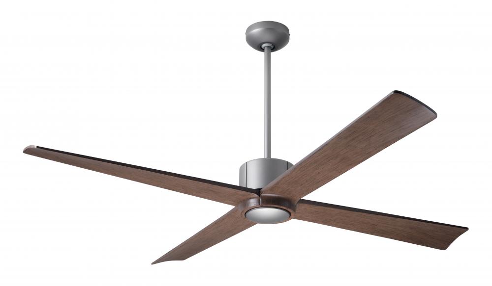 Nouveau DC Fan; Graphite Finish w/ Matte Black; 56&#34; Mahogany Blades; No Light