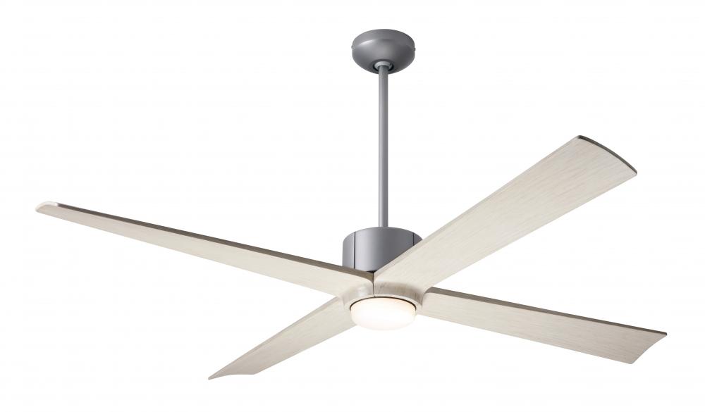 Nouveau DC Fan; Graphite Finish w/ Matte Black; 56&#34; Whitewash Blades; 17W LED; Wall Control