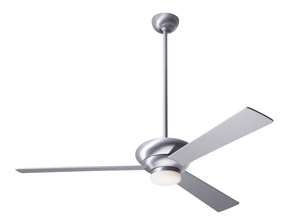 Altus Fan; Brushed Aluminum Finish; 42&#34; White Blades; 17W LED; Wall Control with Remote Handset