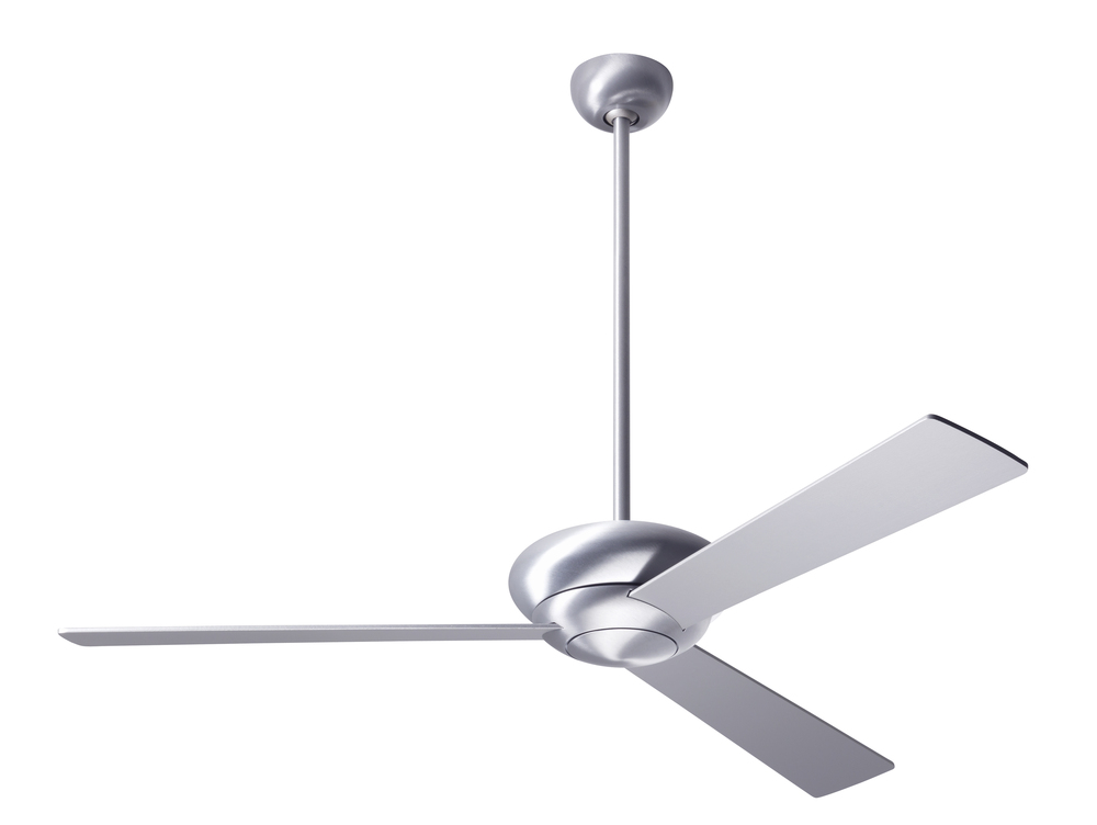 Altus Fan; Brushed Aluminum Finish; 42&#34; White Blades; No Light; Fan Speed and Light Control (3-w
