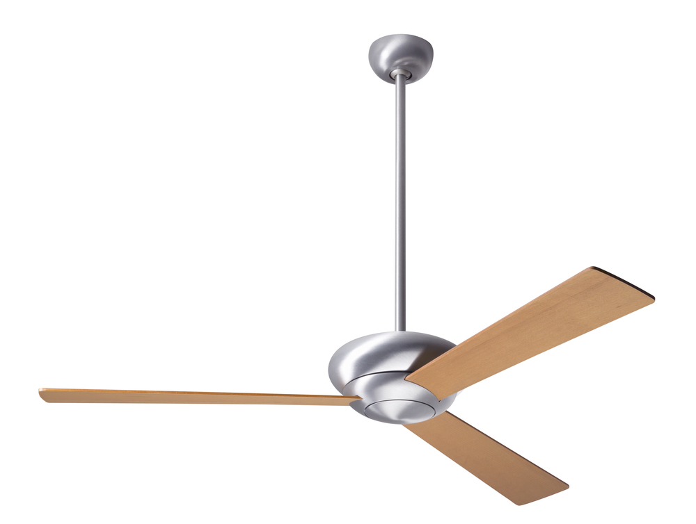 Altus Fan; Brushed Aluminum Finish; 42&#34; Maple Blades; No Light; Wall Control with Remote Handset