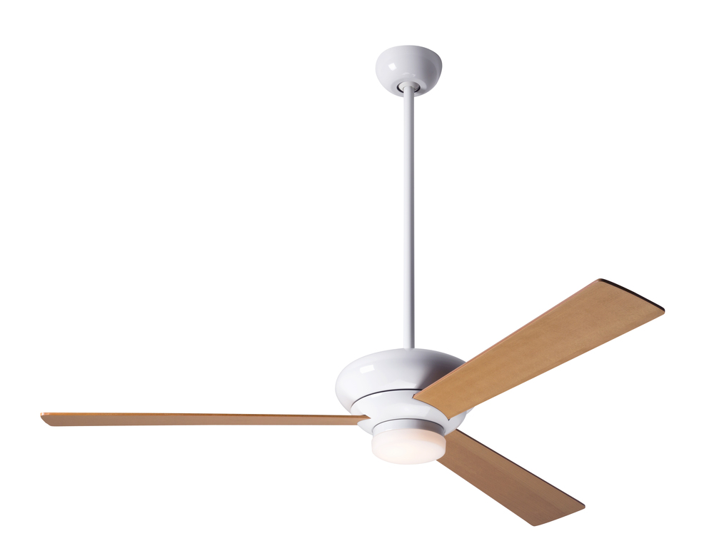 Altus Fan; Gloss White Finish; 42&#34; Maple Blades; 17W LED; Wall Control with Remote Handset (2-wi