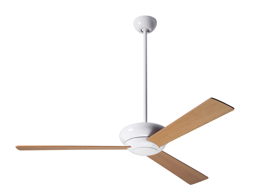 Altus Fan; Gloss White Finish; 42&#34; Maple Blades; No Light; Wall Control with Remote Handset (2-w