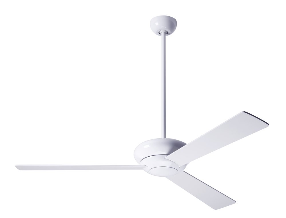 Altus Fan; Gloss White Finish; 42&#34; White Blades; No Light; Wall Control with Remote Handset (2-w