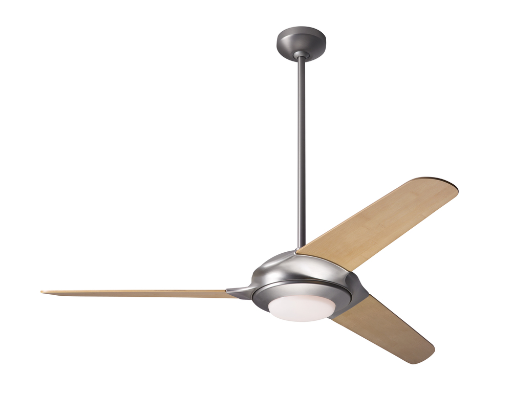 Flow Fan; Matte Nickel Finish; 52&#34; Bamboo Blades; 20W LED; Wall Control with Remote Handset (2-w