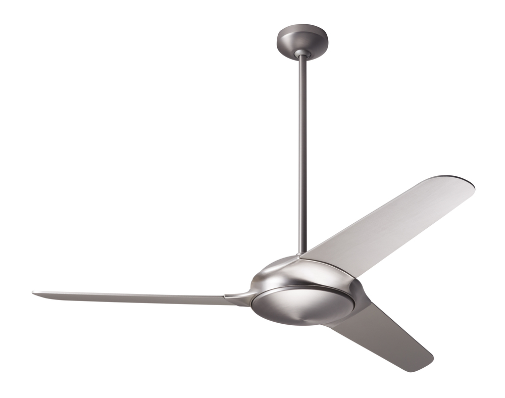Flow Fan; Matte Nickel Finish; 52&#34; Nickel Blades; No Light; Wall Control with Remote Handset (2-