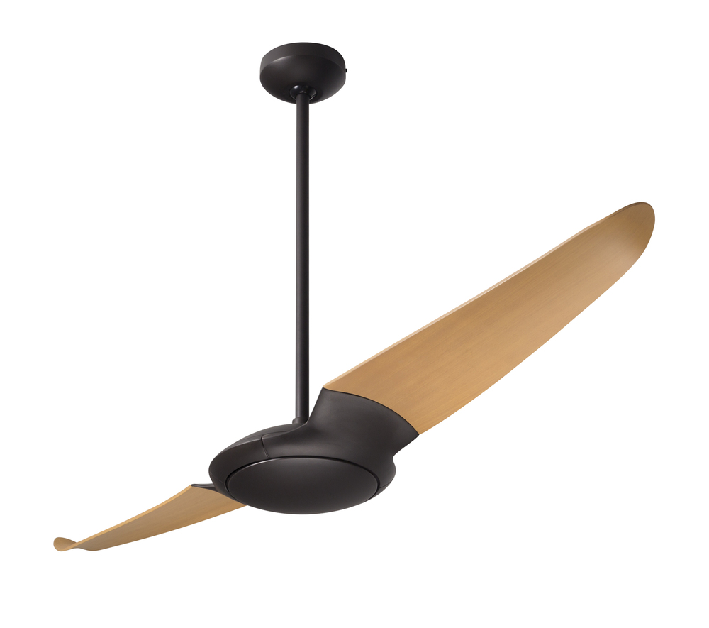 IC/Air (2 Blade ) Fan; Dark Bronze Finish; 56" Maple Blades; No Light; Wall/Remote Combo Control